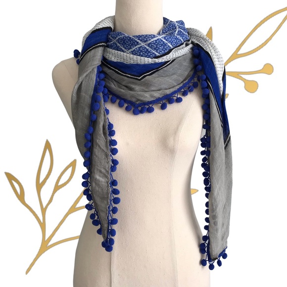 Mimco Accessories - MIMCO Lightweight Pompom Scarf